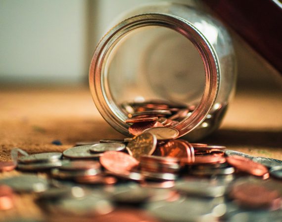 close-up photo of assorted coins